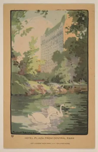 Hotel Plaza from Central Park, by Rachael Robinson Elmer