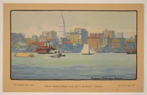 New York from the 34th Street Ferry, by Rachael Robinson Elmer