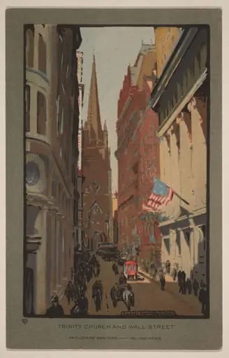 Trinity Church and Wall Street, by Rachael Robinson Elmer
