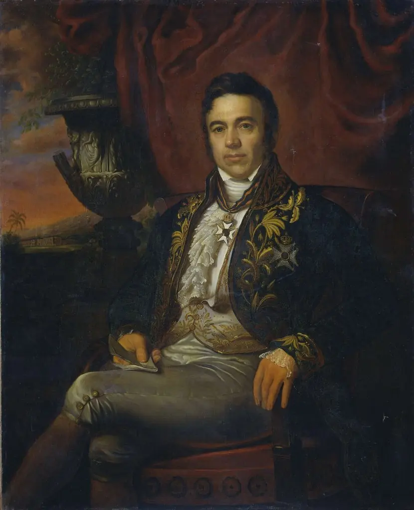 Portrait of Jean Chrétien Baud (1789-1859), Gouverneur-generaal ad interim (1833-35), by Raden Saleh