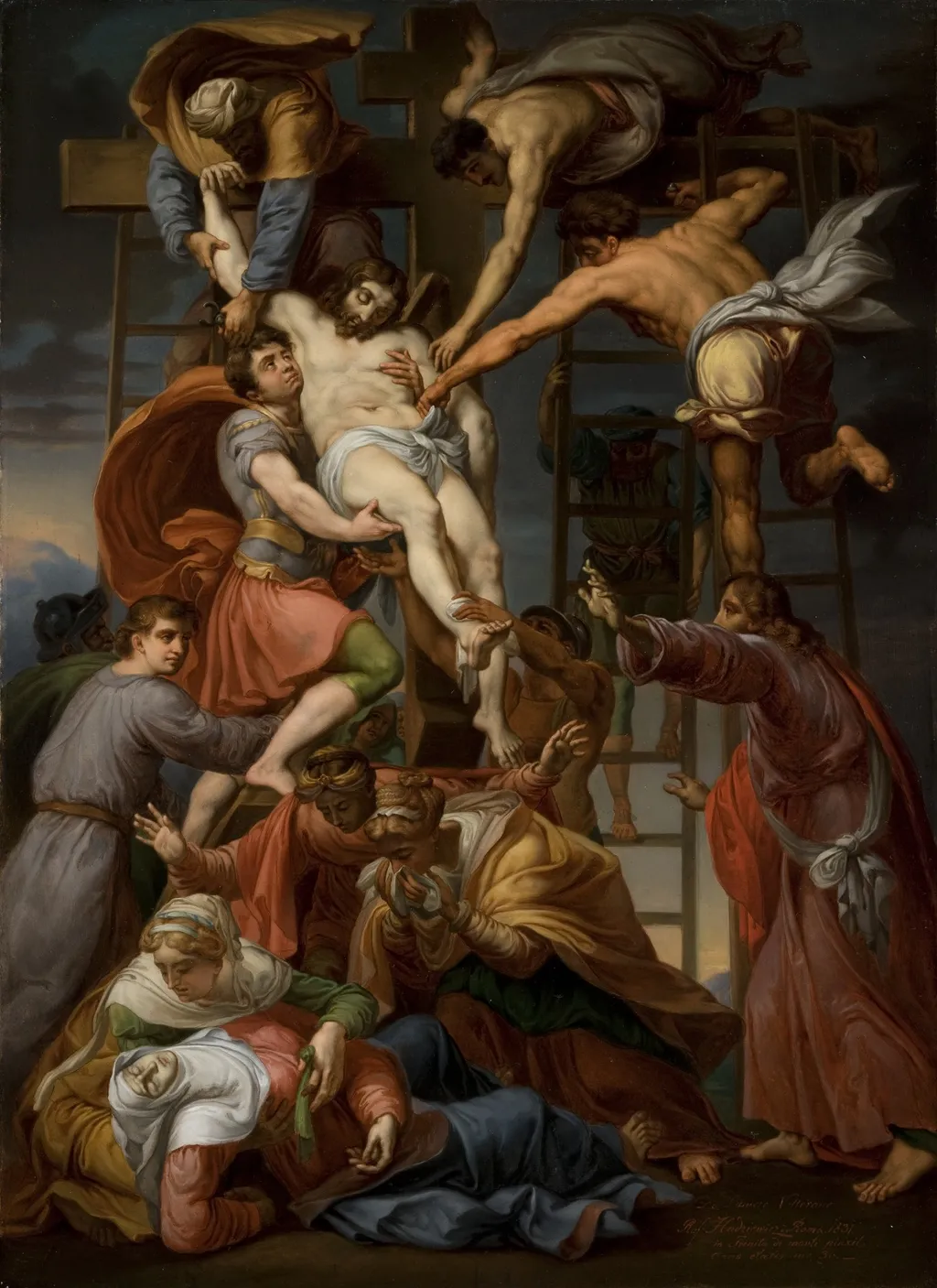 Deposition from the Cross, by Rafał Hadziewicz, oil, 1831