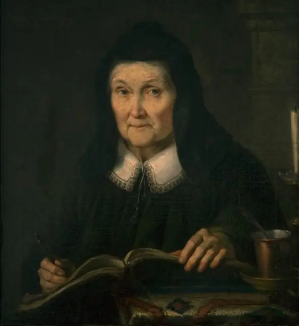 Portrait of Julianna Hadziewicz, mother of the artist, by Rafał Hadziewicz