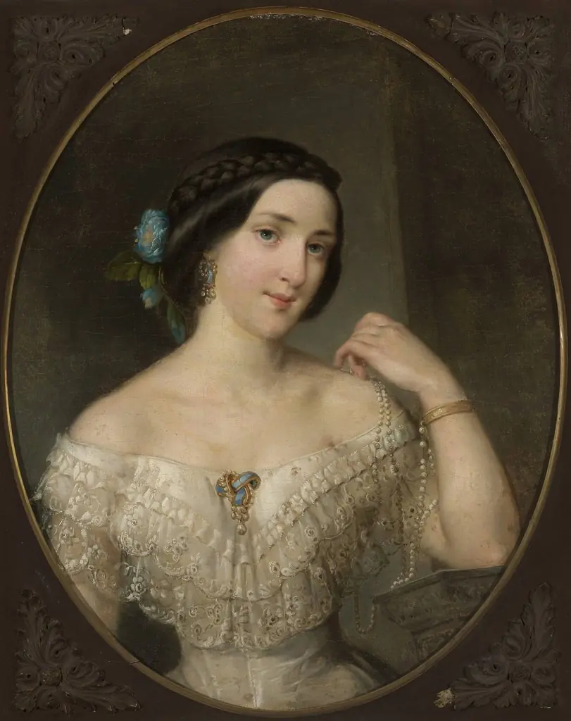 Portrait of Maria Ludwika Blumenfeld née Kobyłecka, by Rafał Hadziewicz