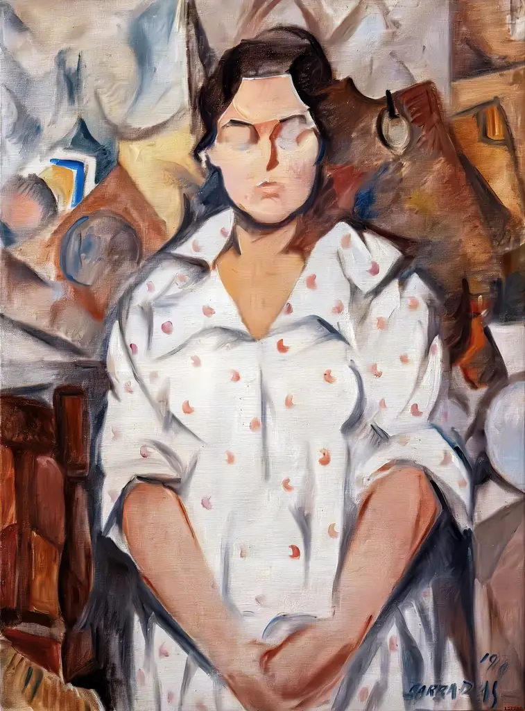 Portrait of Pilar, by Rafael Barradas