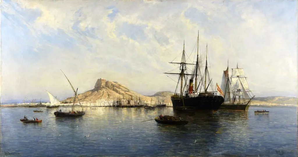 La rada de Alicante, by Rafael Monleón