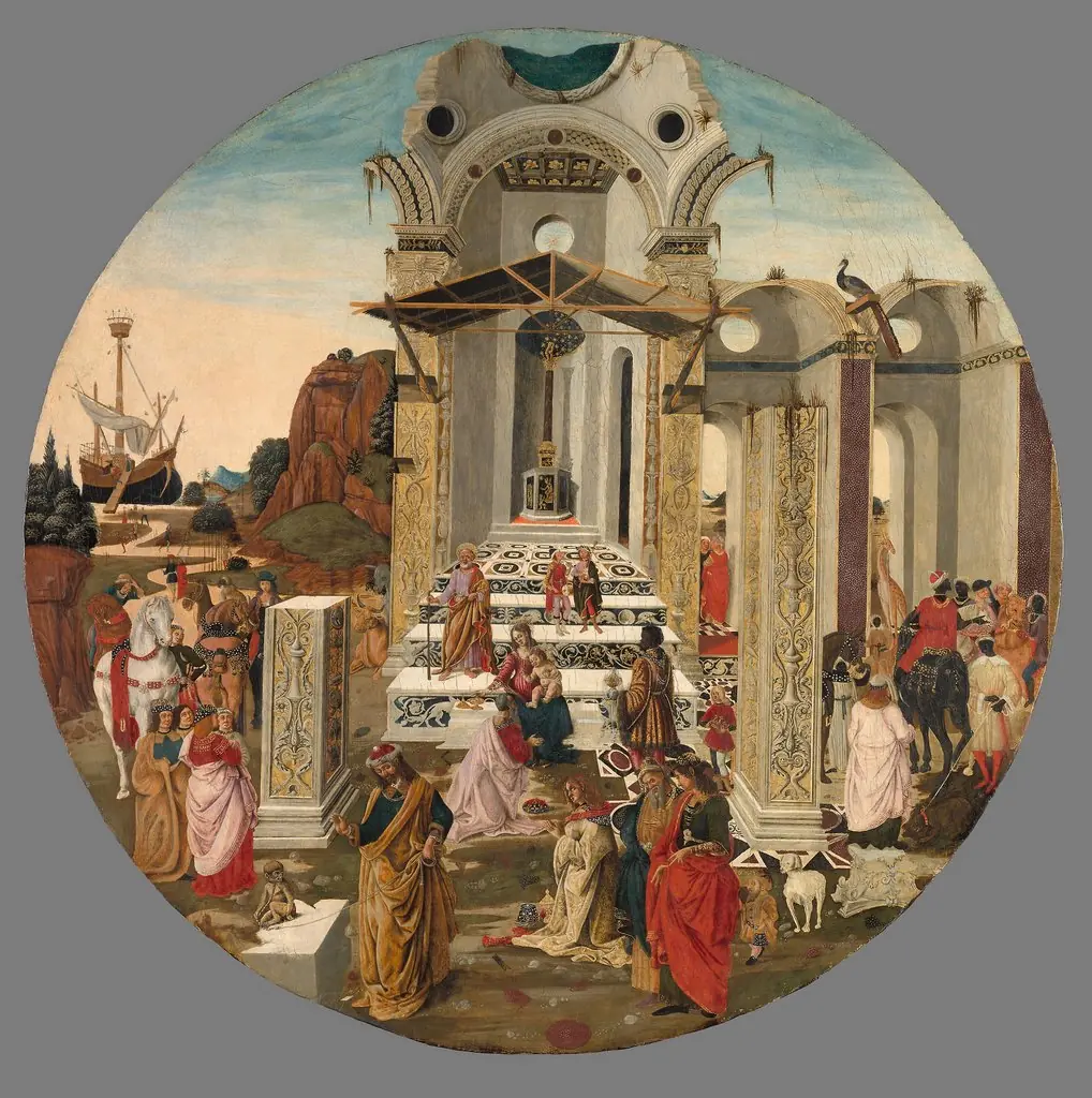 The Adoration of the Magi, by Raffaello Botticini