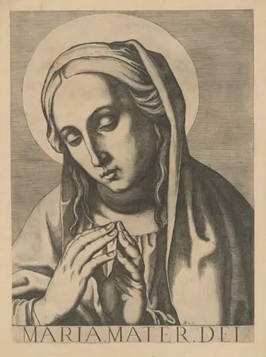 Bust of the Virgin, by Raffaello Schiaminossi