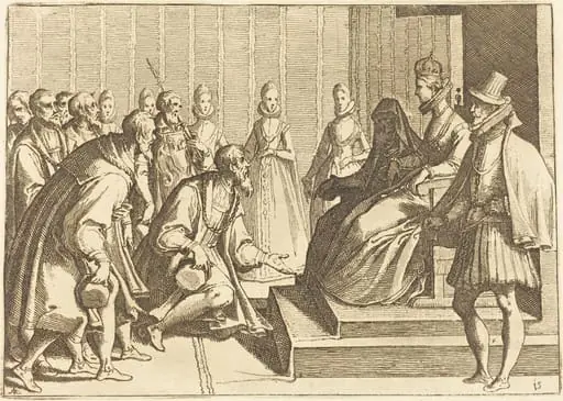 Margaret of Austria Giving Audience to a Nobleman, by Raffaello Schiaminossi