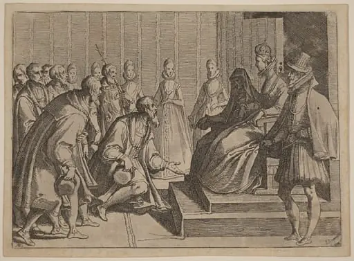 Margaret of Austria Giving Audience to a Nobleman, by Raffaello Schiaminossi