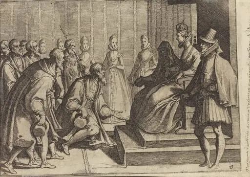 Margaret of Austria Giving Audience to a Nobleman [verso], by Raffaello Schiaminossi