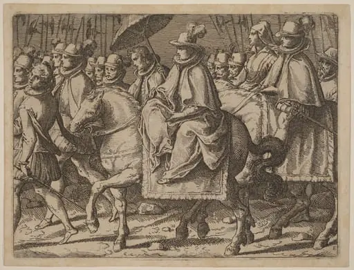 Margaret of Austria on Horseback, by Raffaello Schiaminossi