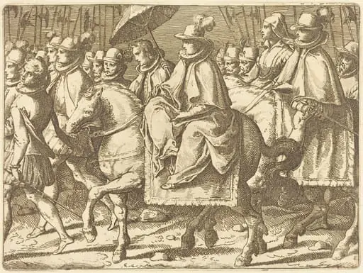 Margaret of Austria on Horseback, by Raffaello Schiaminossi