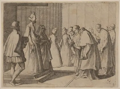 Margaret of Austria Receiving the Homage of Cardinals and Prelates, by Raffaello Schiaminossi