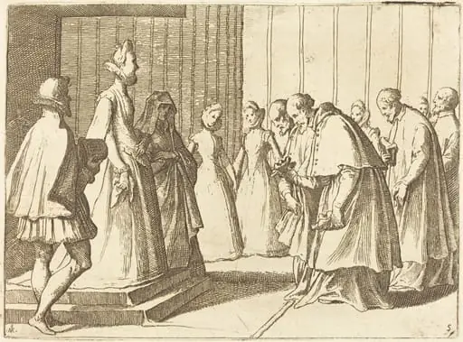Margaret of Austria Receiving the Homage of Cardinals and Prelates, by Raffaello Schiaminossi