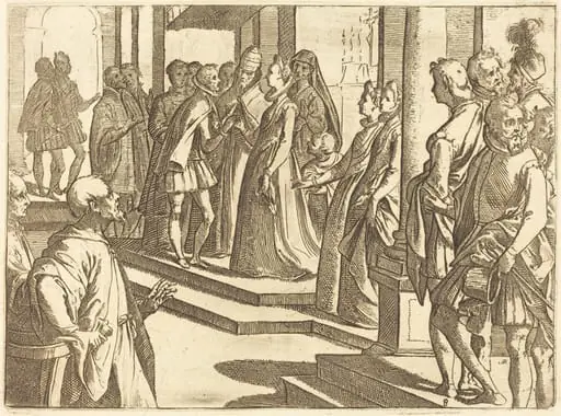 The Betrothal of Margaret of Austria to Philip III, King of Spain, by Raffaello Schiaminossi