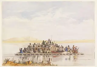 Raft Conveying Winged Bull to Baghdad
