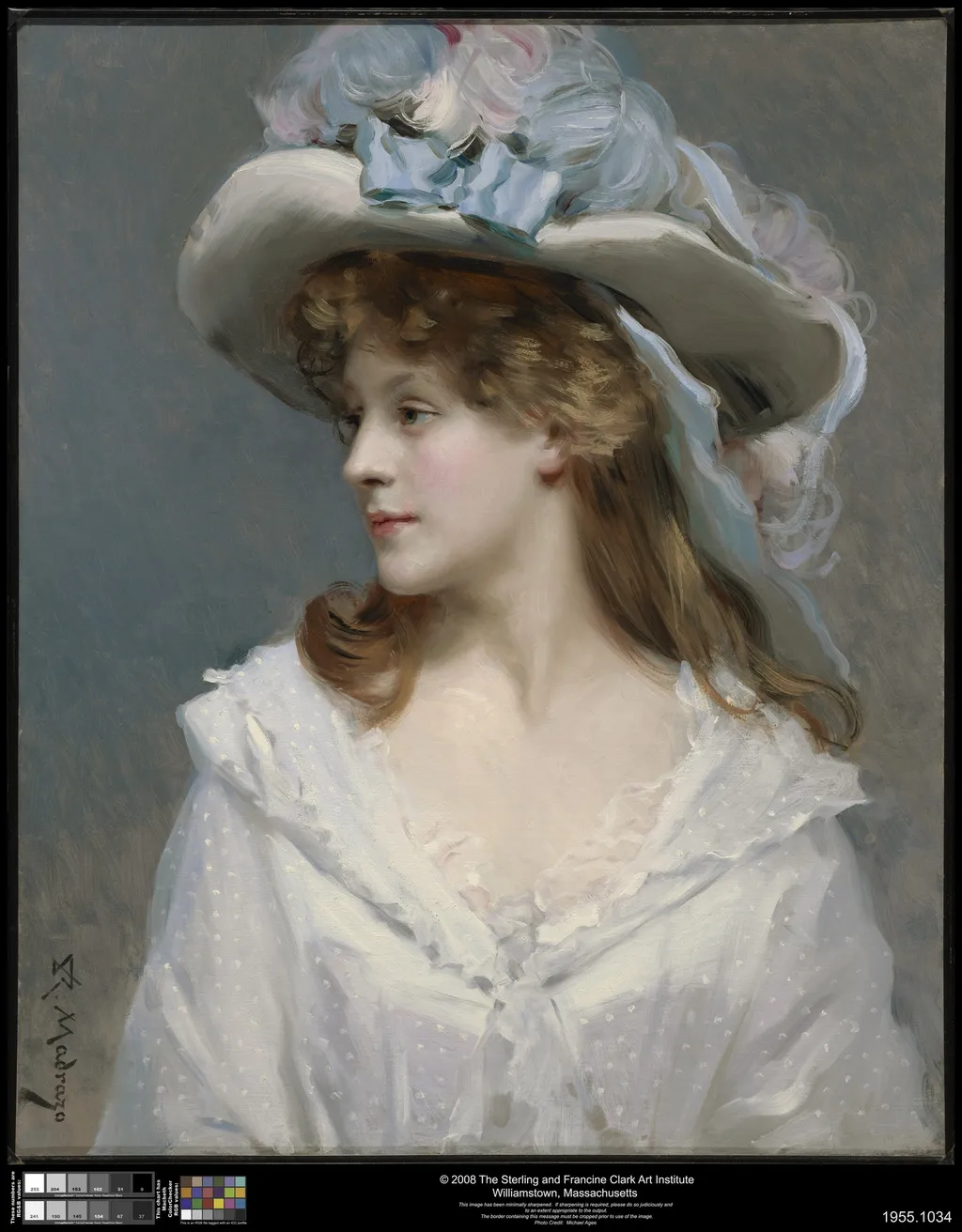 Woman in White, by Raimundo de Madrazo y Garreta, oil, 1890