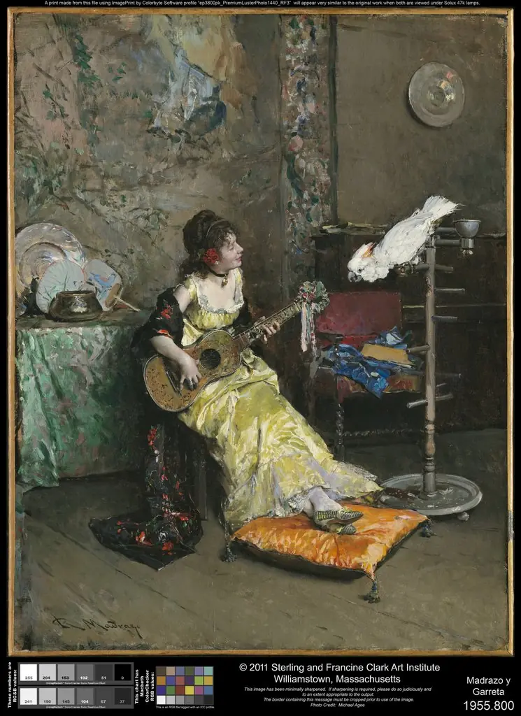 Woman with a Parrot, by Raimundo de Madrazo y Garreta