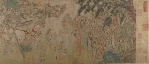 明/清   佚名   揭缽圖   卷|Raising the Alms-Bowl