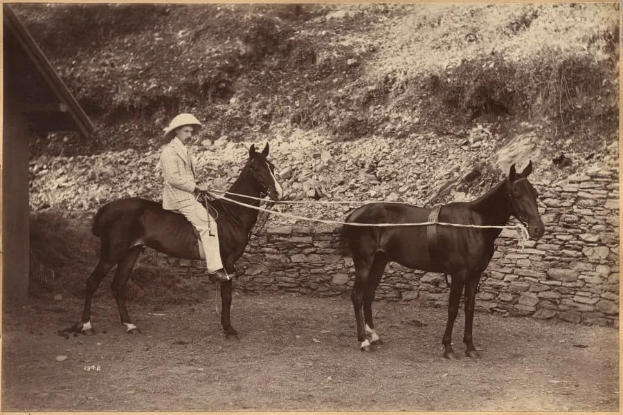 Captain H.S. Rawhinson (recto), by Raja Deen Dayal, 1884