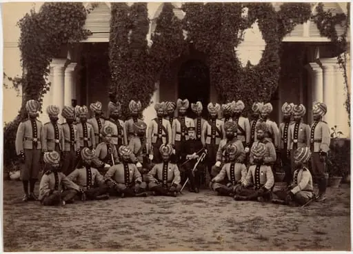 Detachment of Bhopal Battalion at Indore, by Raja Deen Dayal