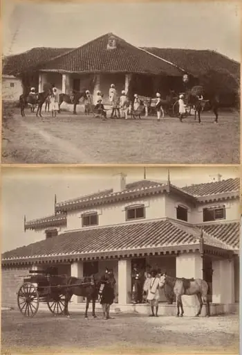 Dr. Morris and party, Jhansi (recto); Mr. MacNull, Jhansi (verso), by Raja Deen Dayal