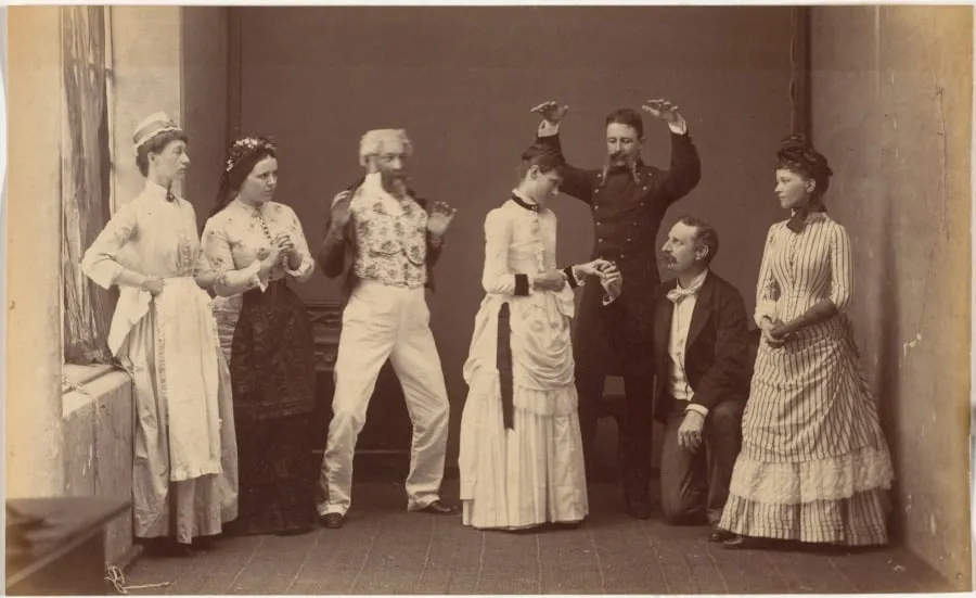 Fancy Ball, Indore, by Raja Deen Dayal, 1886