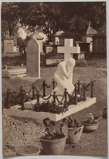 Grave of Dr. Falwasser, Neemuch (recto, left), by Raja Deen Dayal