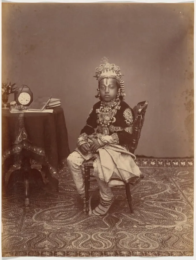 His Highness the Maharaja of Rewa, by Raja Deen Dayal, 1886