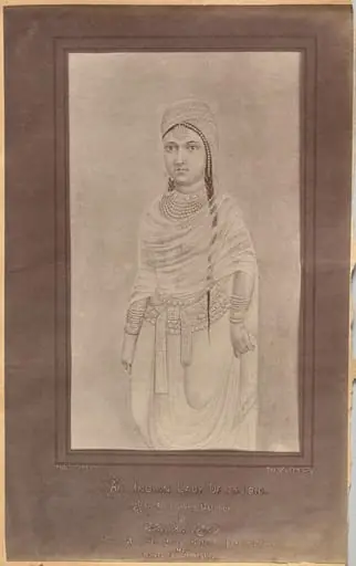 Indian Lady 250 BC (verso, right), by Raja Deen Dayal