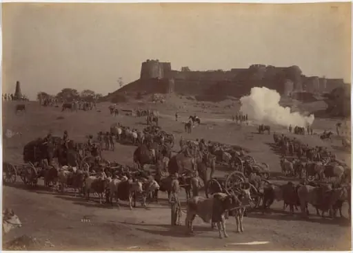 Jhansi Fort and Elephant Battery, by Raja Deen Dayal