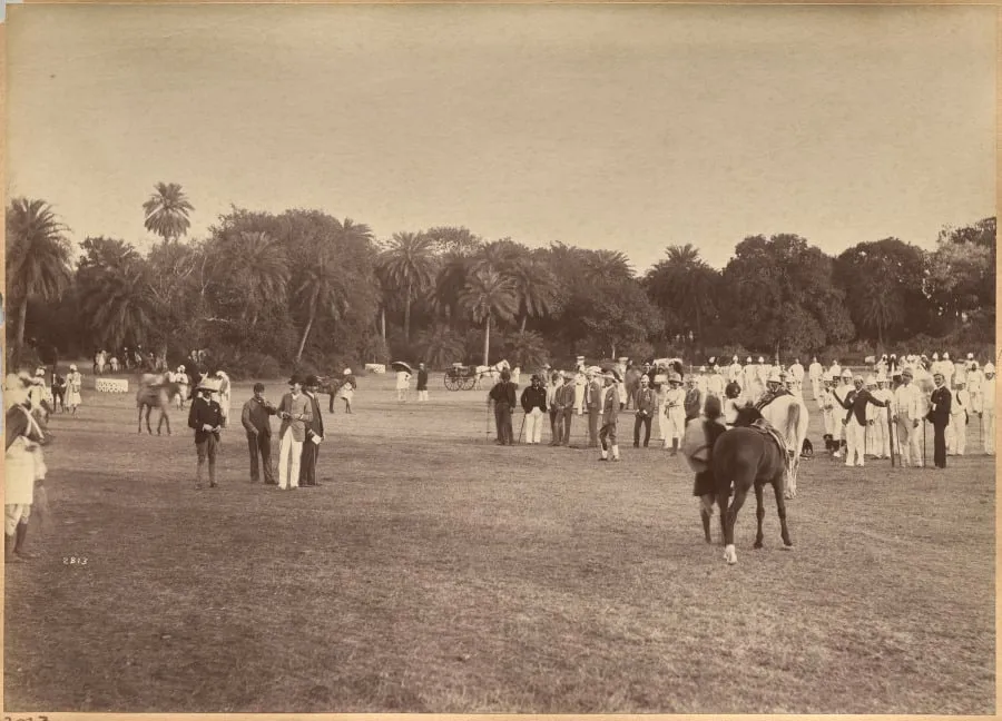 Judging at the Horseshow at Jhansi, by Raja Deen Dayal, 1884