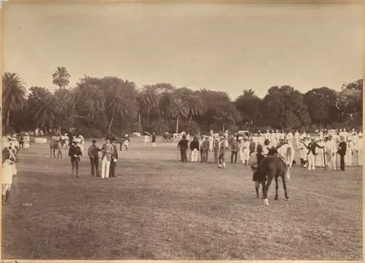 Judging at the Horseshow at Jhansi, by Raja Deen Dayal