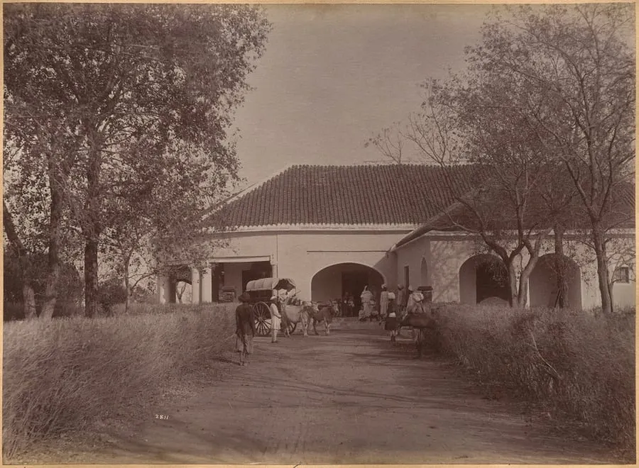 Mr. William's House, Jhansi (verso), by Raja Deen Dayal, 1884