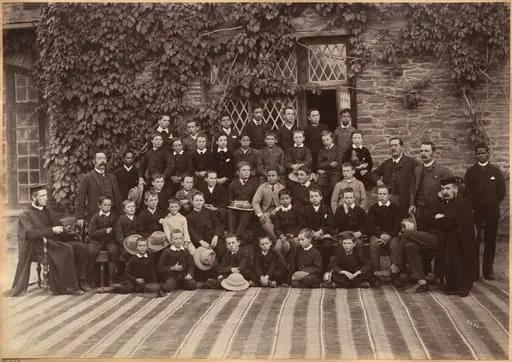 Primary Class, Bishop Cotton School, Shimla (recto), by Raja Deen Dayal