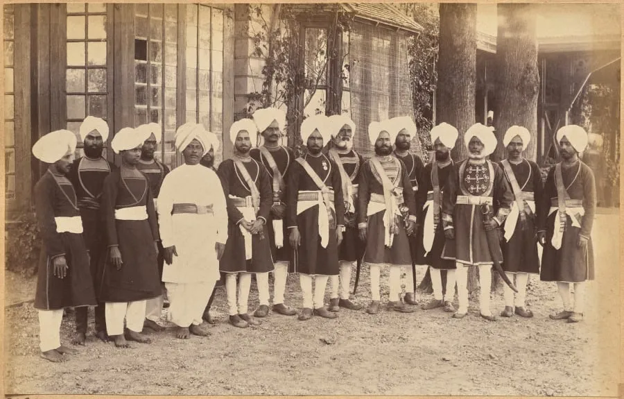 Servants of His Honor the Gov. of Punjab, by Raja Deen Dayal, 1884