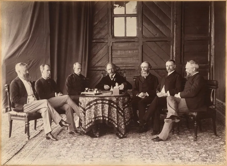 The Viceregal Council, by Raja Deen Dayal, 1884
