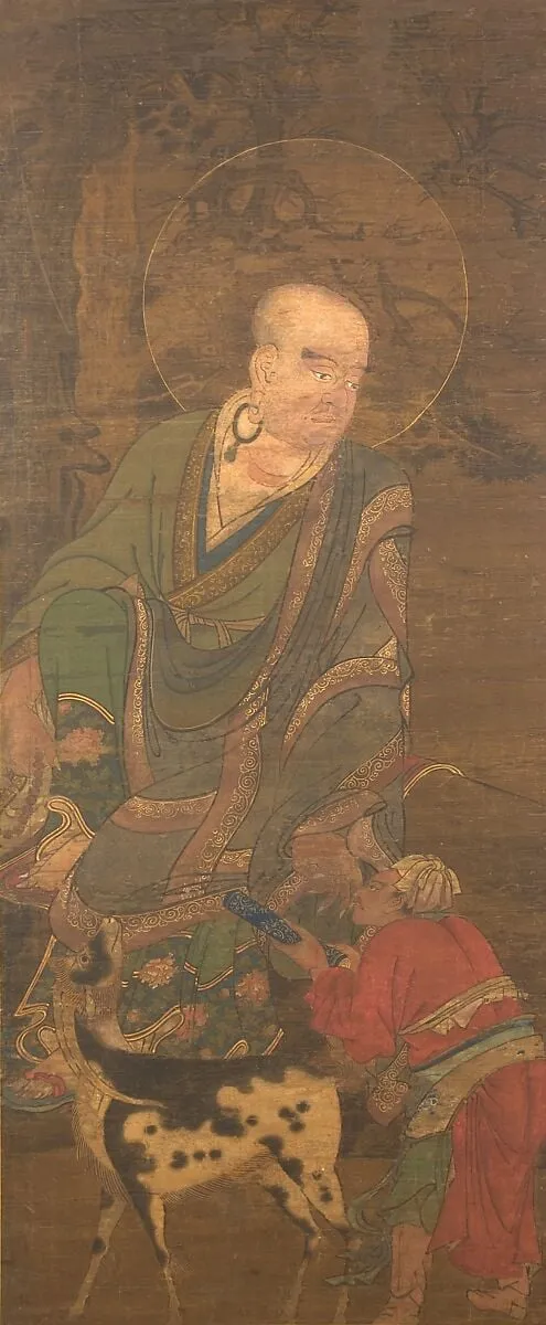 羅漢図|Rakan, ink, 1486
