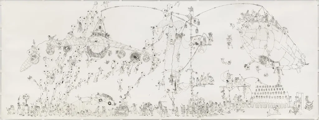 Untitled, by Ralf Ziervogel, ink, 2003