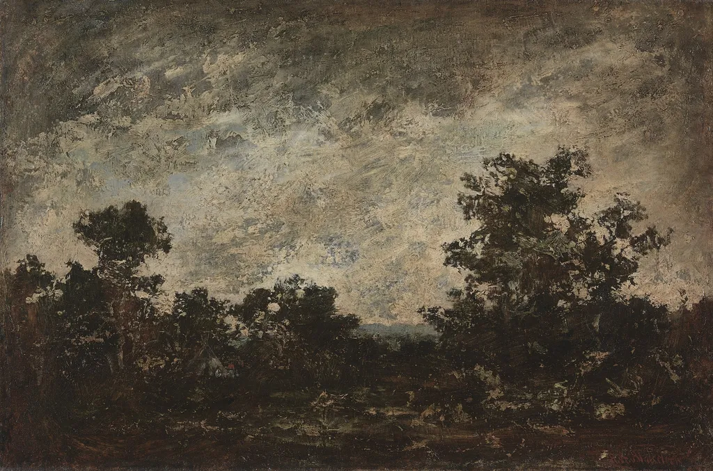 Indian Camp, by Ralph Albert Blakelock, oil, 1896