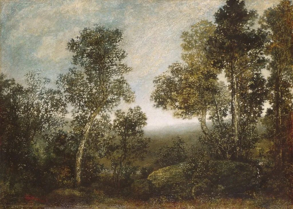 Landscape, by Ralph Albert Blakelock, oil, 1890