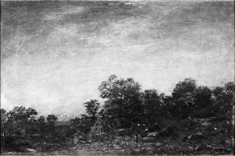 Landscape with Indians, by Ralph Albert Blakelock