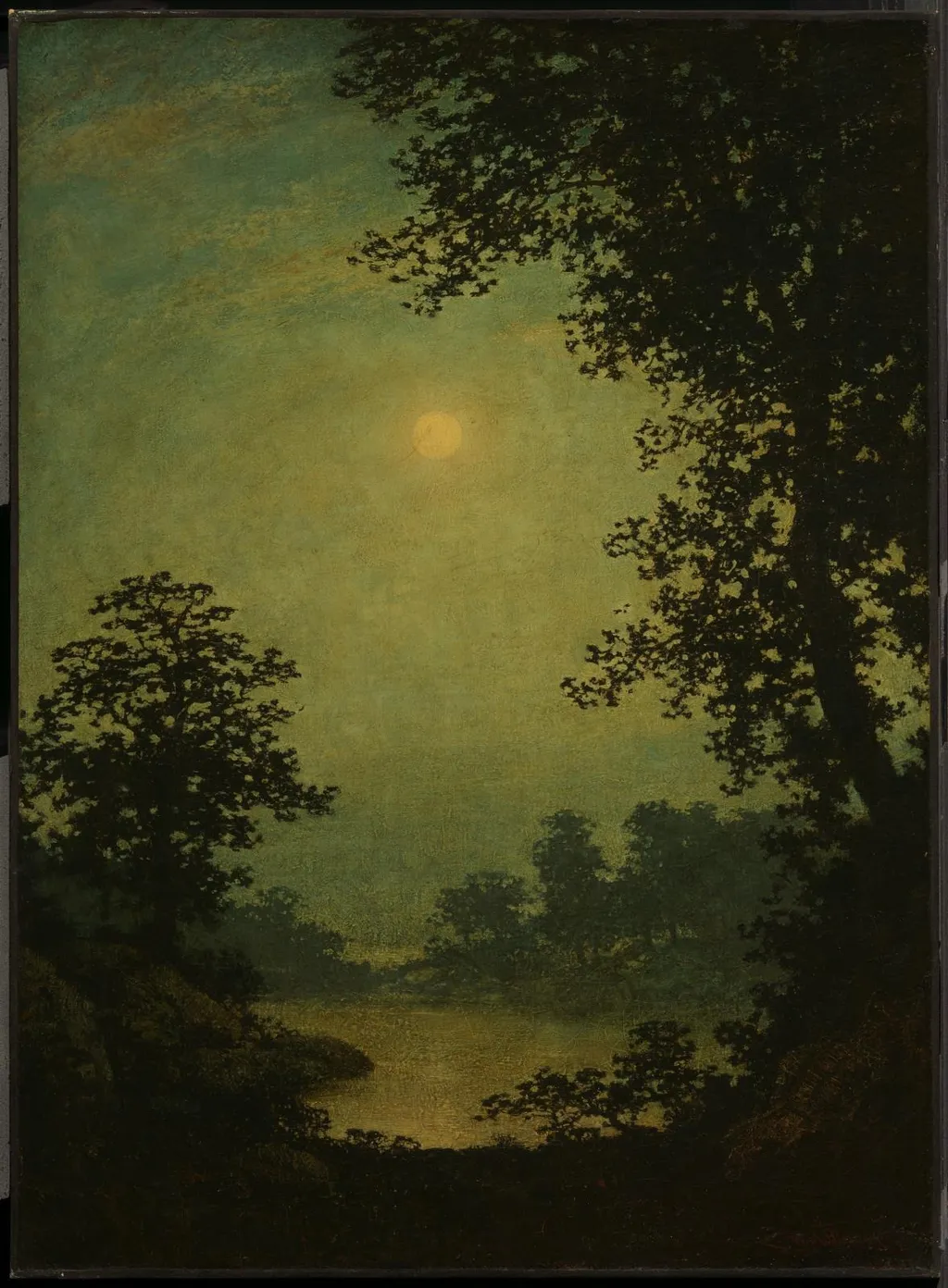 Moonlight Sonata, by Ralph Albert Blakelock, oil, 1896