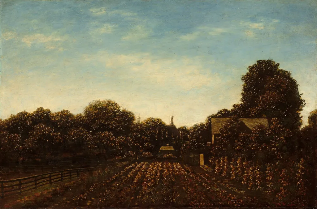 The Artist's Garden, by Ralph Albert Blakelock, oil, 1884