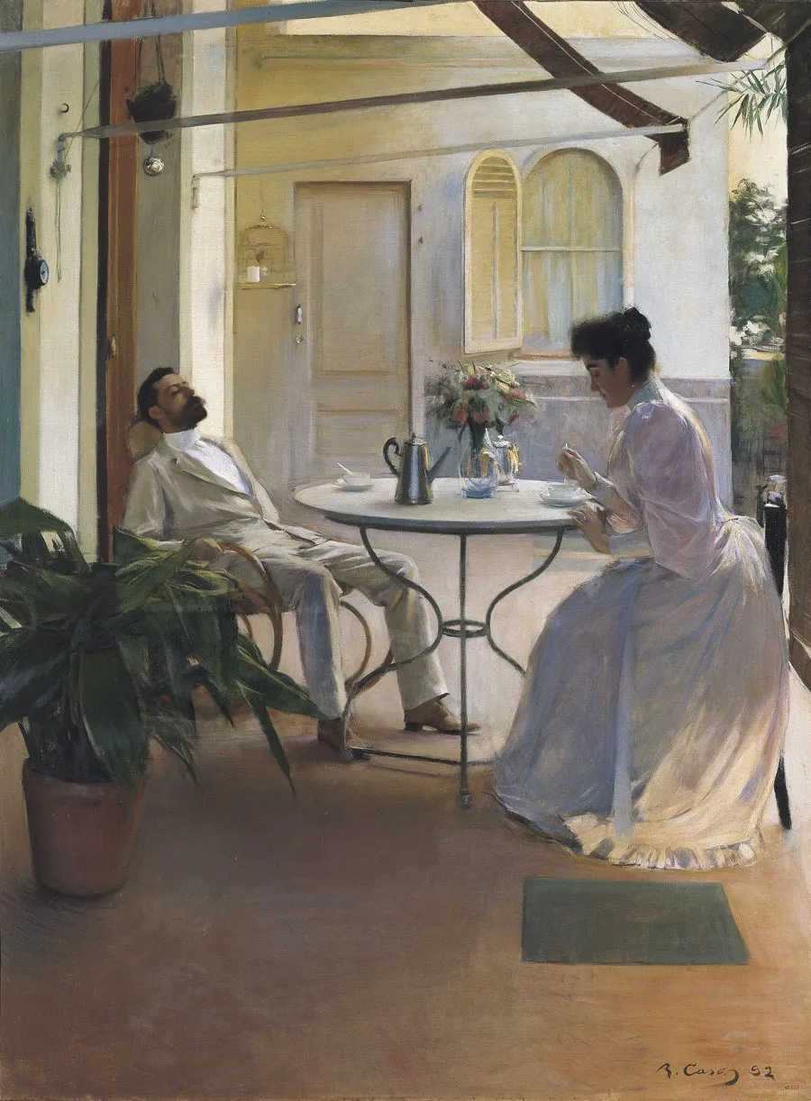 Open Air Interior, by Ramon Casas, oil, 1896