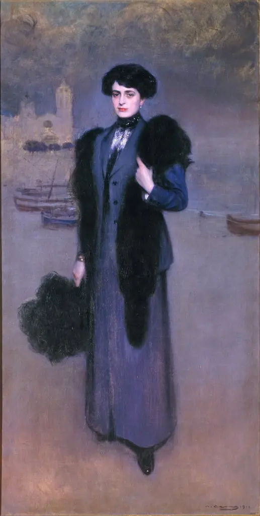 Portrait of Dolors Vidal, by Ramon Casas