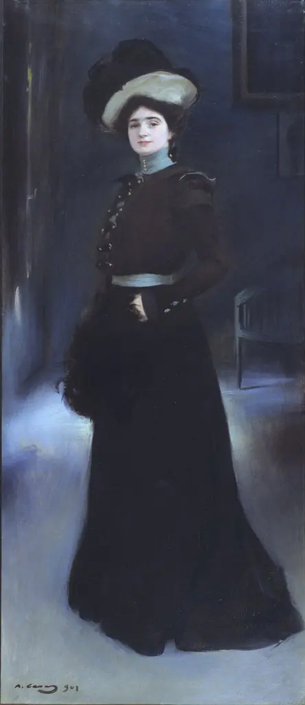 Portrait of Isabel Llorach, by Ramon Casas