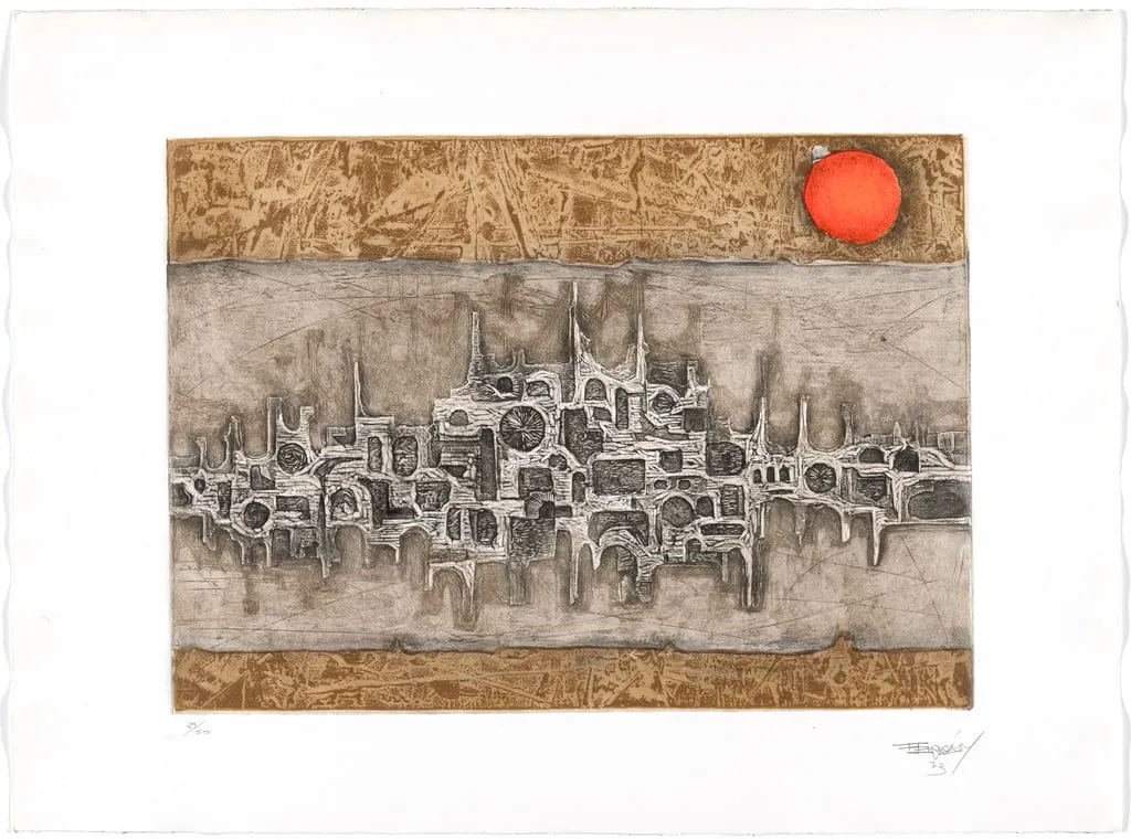 Untitled, by Ramón Ferrán Pagés, ink, 1973