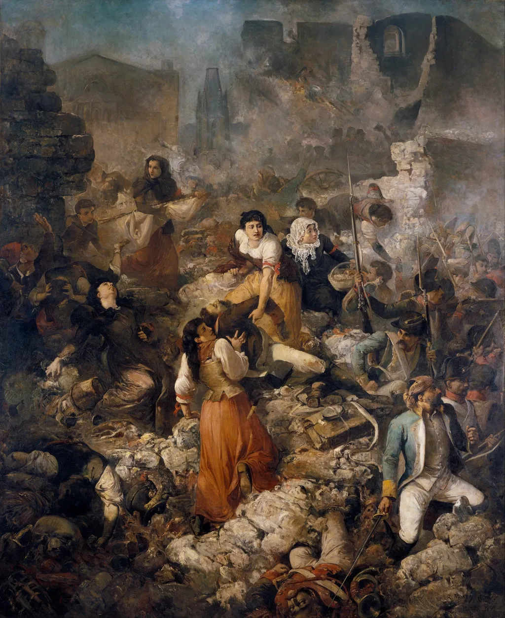 The Company of Saint Barbara, by Ramon Martí Alsina, oil