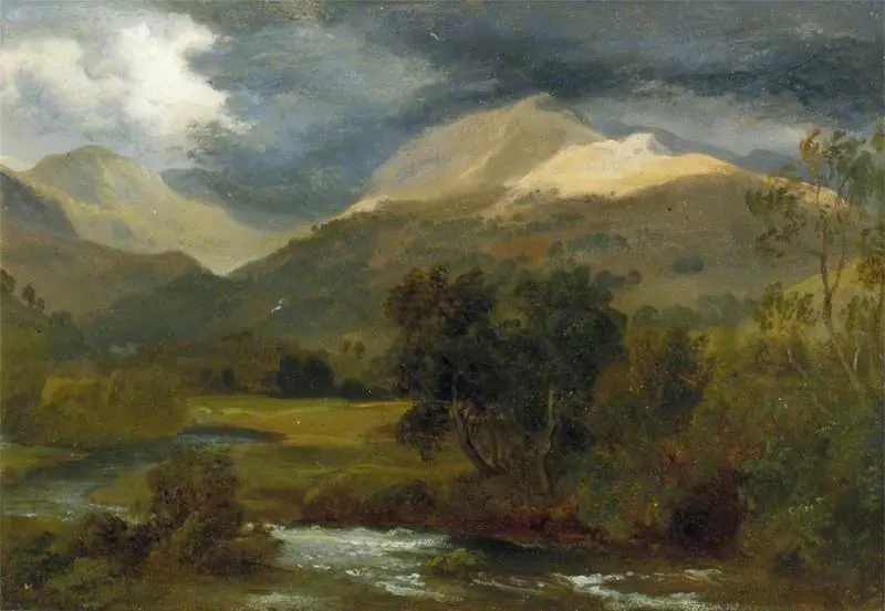 Rydal Mountains, by Ramsay Richard Reinagle